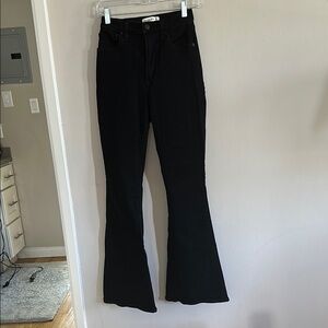 Abercrombie Black Flare Jeans Curve Love